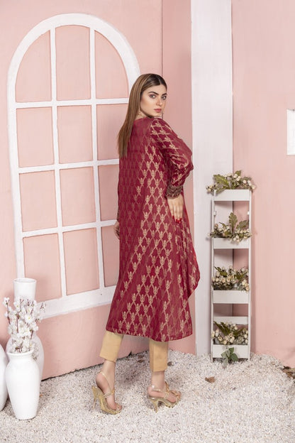 Ellena - 1-PC Stitched Jacquard Kurti