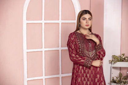 Ellena - 1-PC Stitched Jacquard Kurti