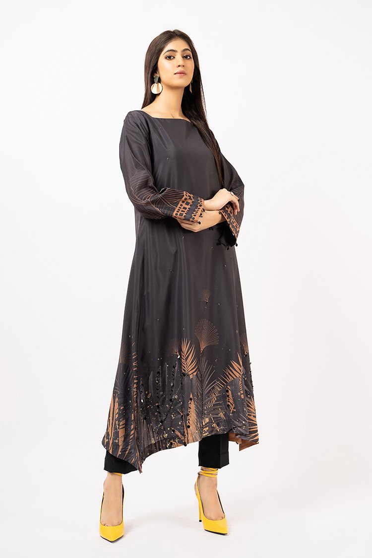 Ellena - 1-PC Stitched Soft Crepe Shirt