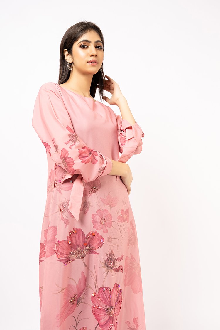 Ellena - 1-PC Stitched Soft Crepe Shirt
