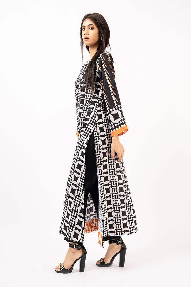 Ellena - 1-PC Stitched Soft Crepe Shirt