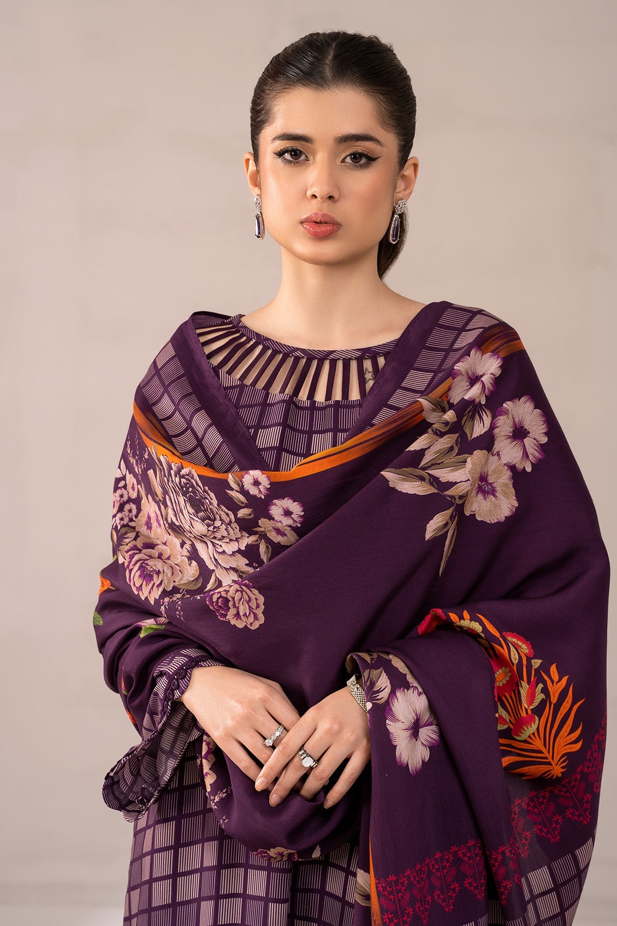 Charizma - 3-PC Printed Staple Shirt with Trouser and Dupatta NYS4-05