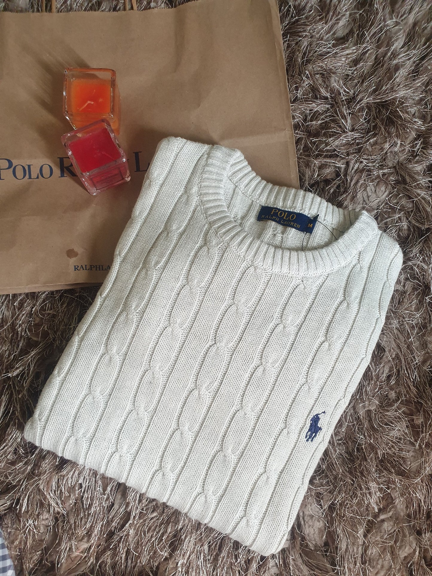 Cable Sweater - Cream