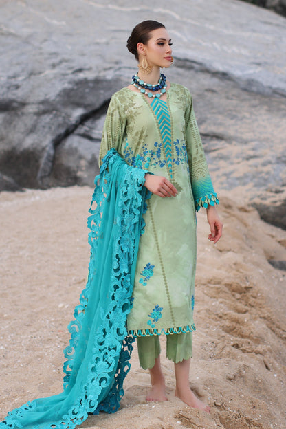 Charizma - 3-PC Unstitched Printed Lawn Shirt with Embroidered Dupatta and Trouser PM4-07