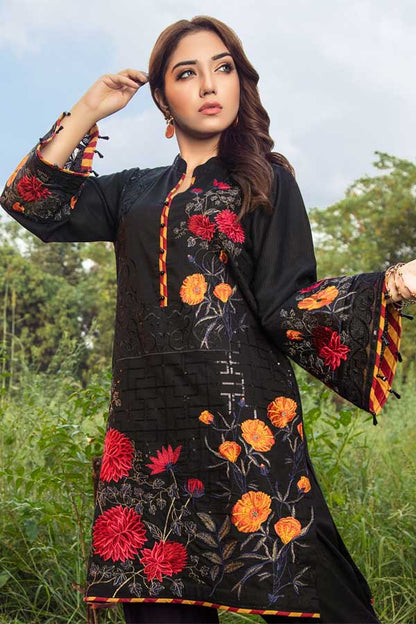 Adan's Libas - Blooming Black - Stitched kurti