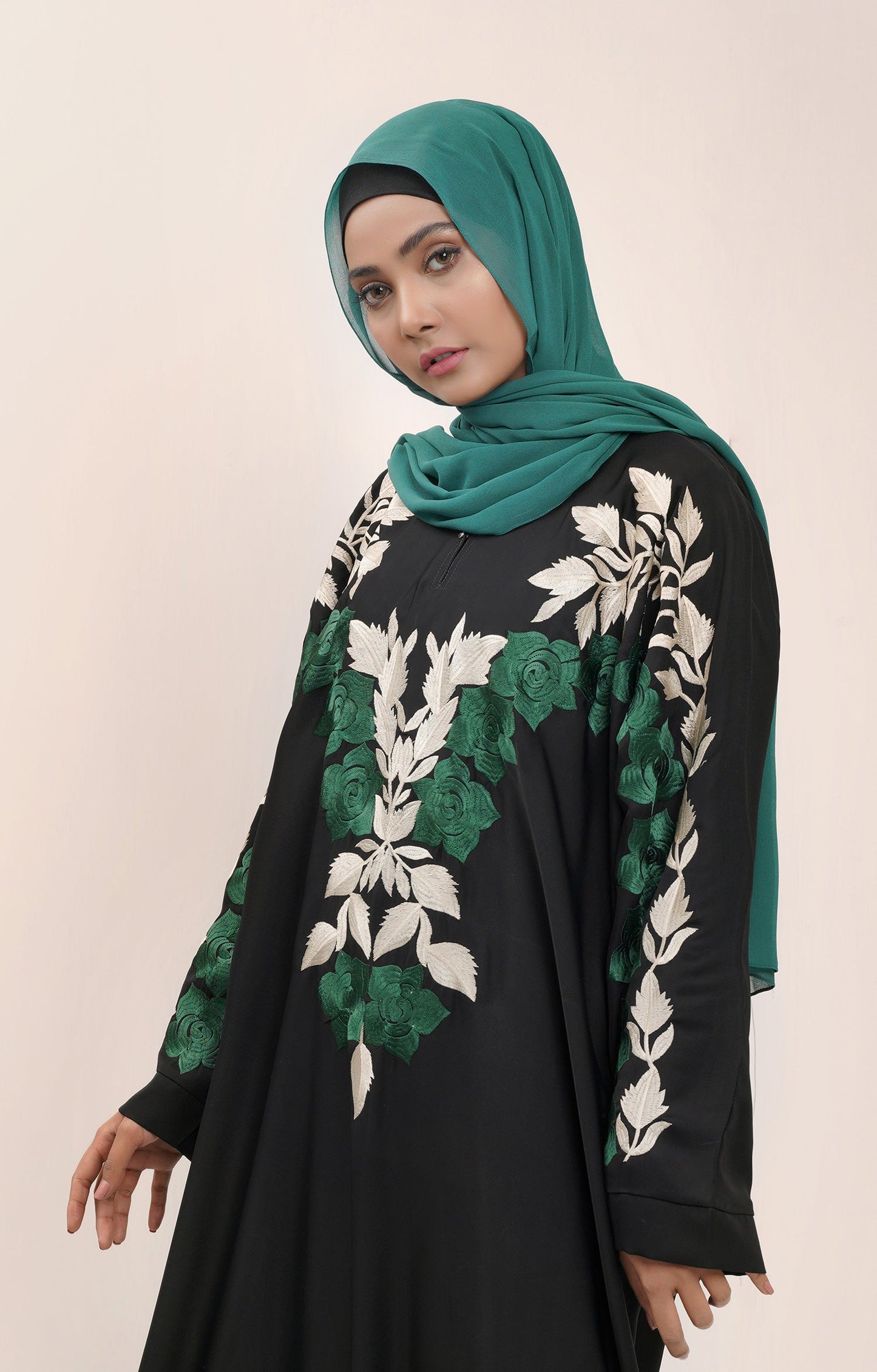 Hareer - Firuza Embroidered Abaya