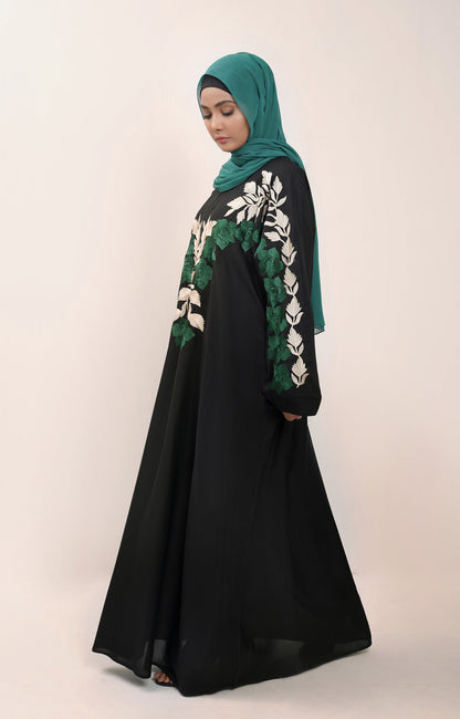 Hareer - Firuza Embroidered Abaya