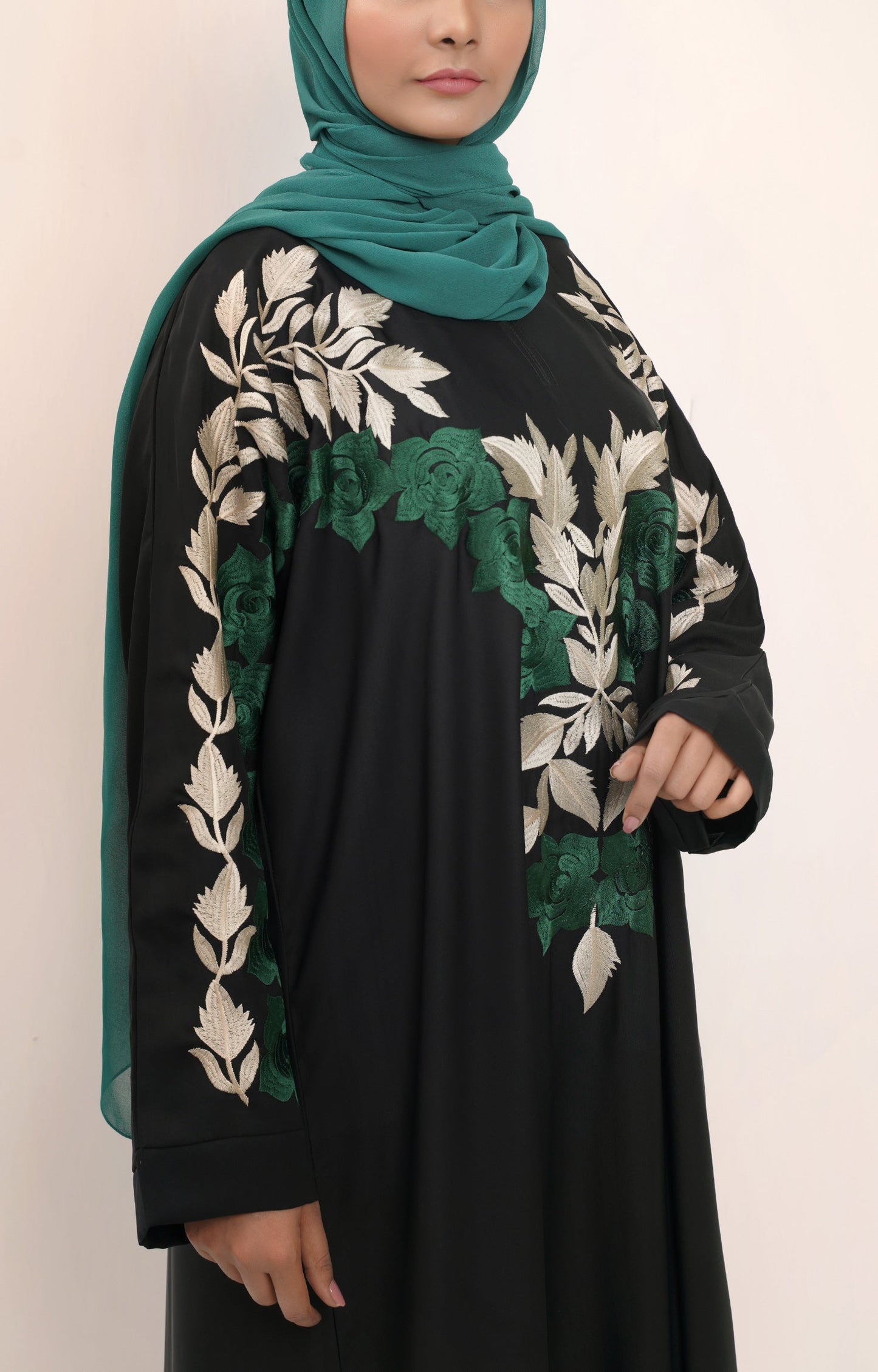 Hareer - Firuza Embroidered Abaya