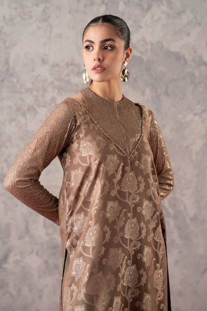 Charizma - 2-PC Staple Jacquard Shirt with Trouser CMA-3-276