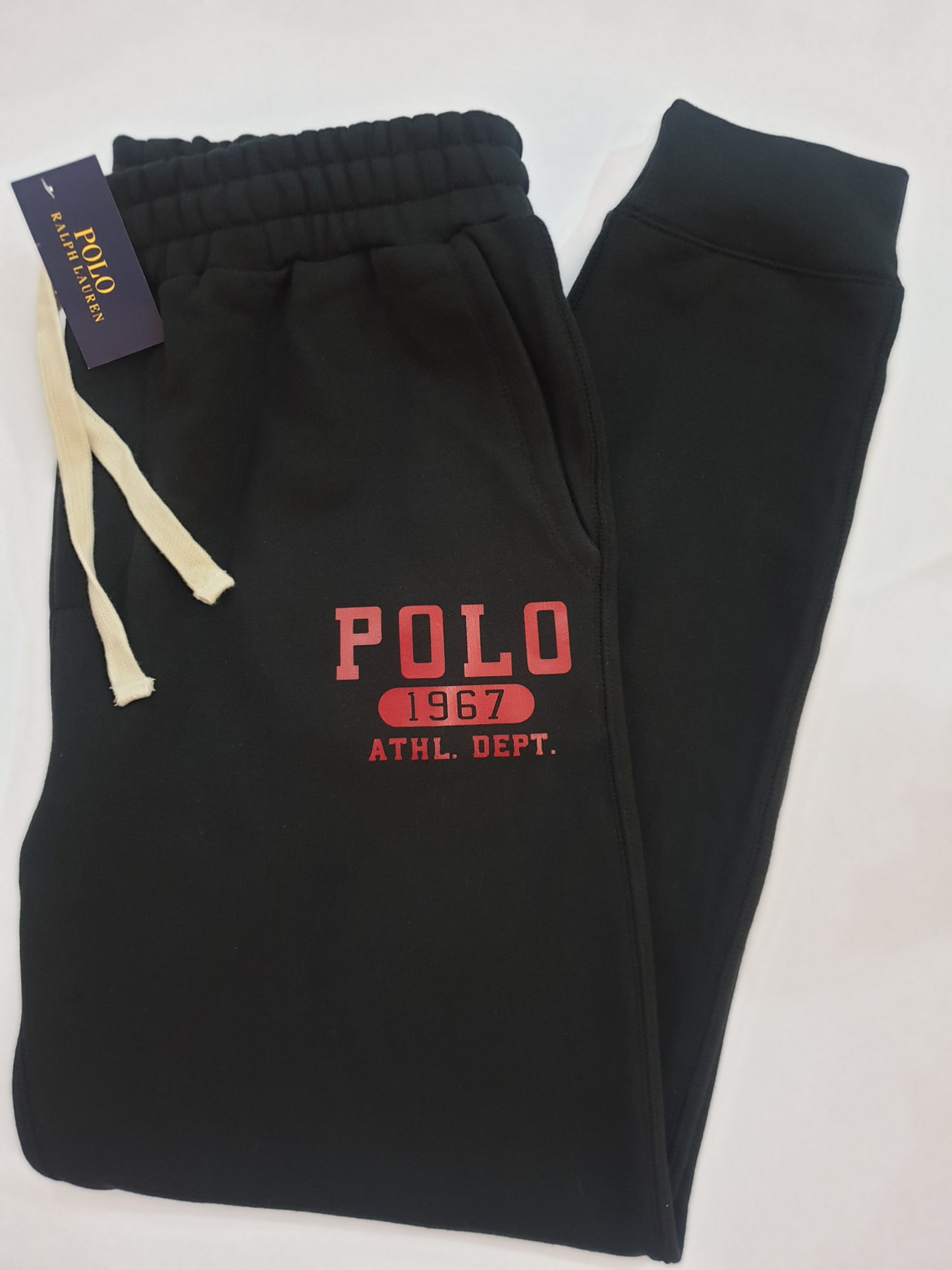 Classic Black Terry Jogger Pants