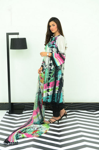 Ellena - 3-PC Unstitched Lawn