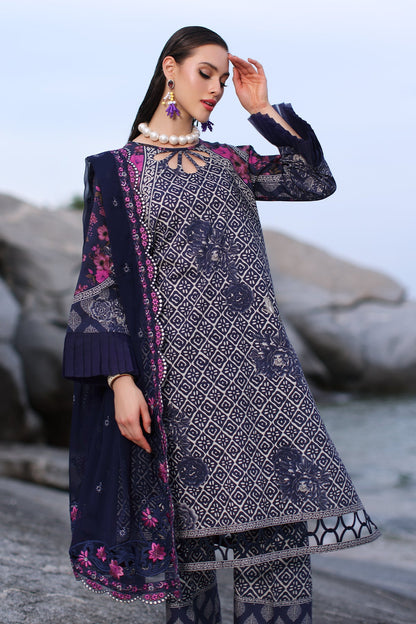 Charizma - 3-PC Unstitched Printed Lawn Shirt with Embroidered Dupatta and Trouser PM4-06