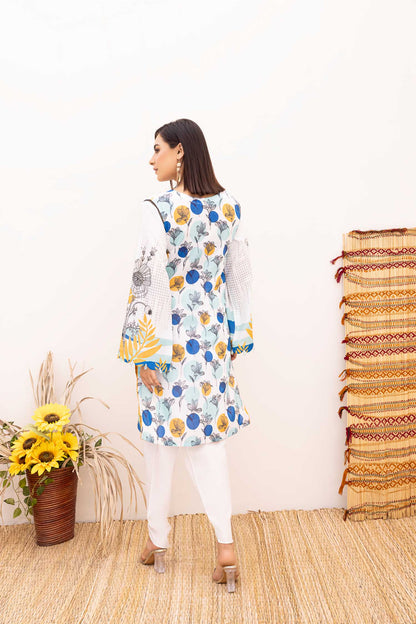 Adan's Libas - Bouse - Digital Printed Stitched Lawn Kurti