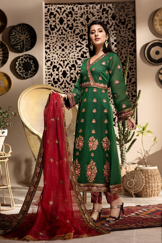 Ellena - 3-PC Stitched Paper Cotton Suit