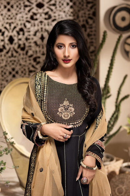 Ellena - 3-PC Stitched Paper Cotton Suit