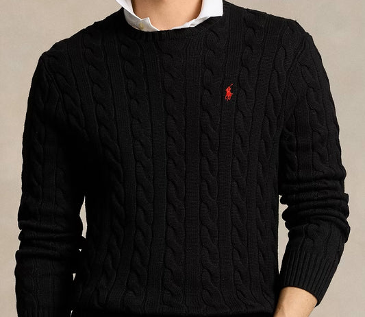 Cable Sweater - Black