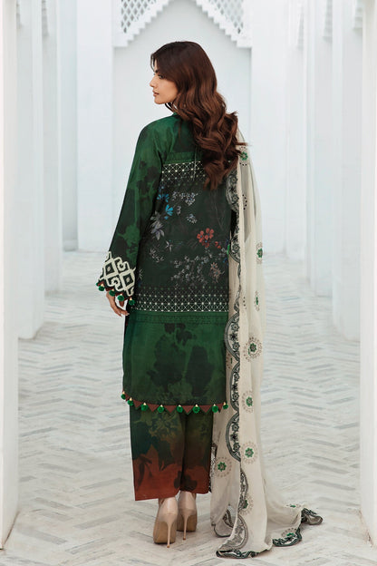 Charizma - 3-PC Unstitched Printed Lawn Shirt with Embroidered Dupatta and Trouser PM4-08