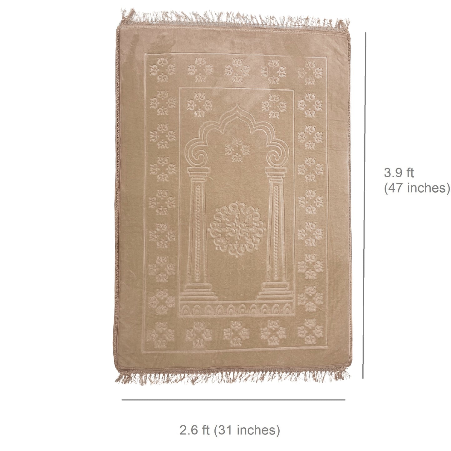 PrayerEase - Al Shifa Ortho Memory Foam Prayer Mat (Jai Namaz) – Beige