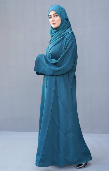 Hareer - Fazura jade Front open abaya