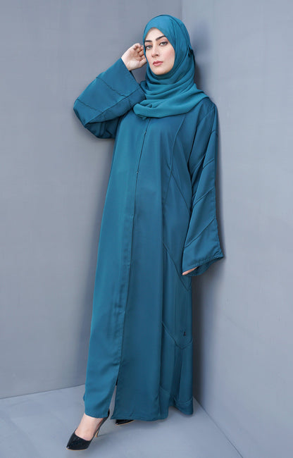 Hareer - Fazura jade Front open abaya