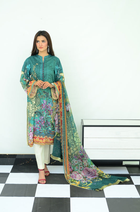 Ellena - 3-PC Unstitched Lawn