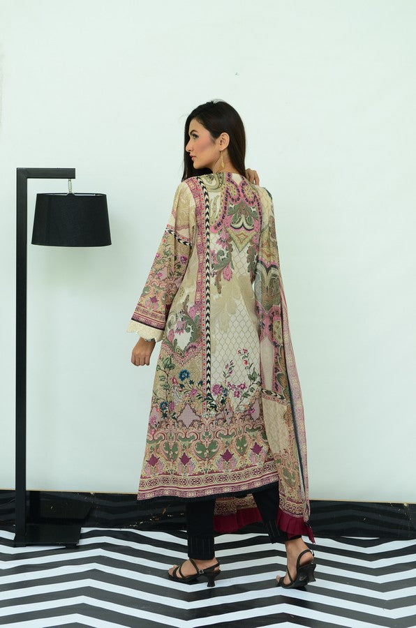 Ellena - 3-PC Unstitched Lawn