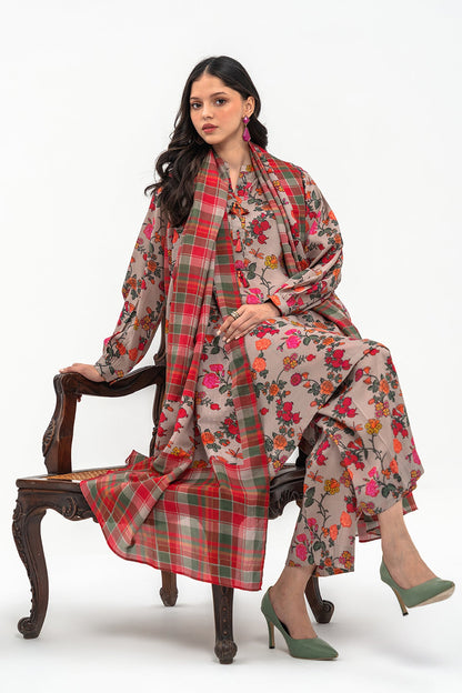 Charizma - 3-PC Printed  Staple Shirt with Staple Dupatta and Trouser CPM-3-263