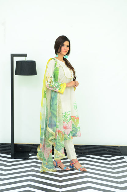 Ellena - 3-PC Unstitched Lawn