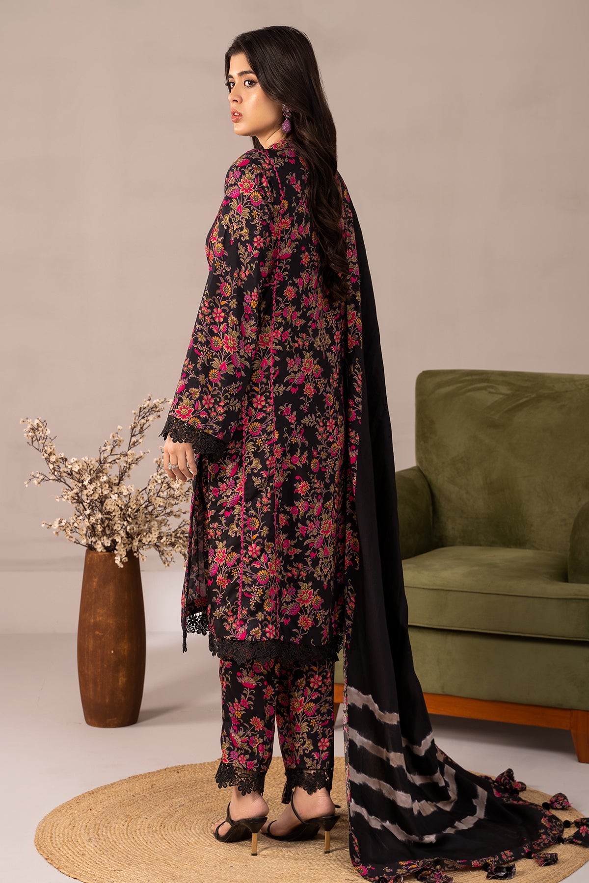 Charizma - 3-PC Printed Staple Shirt with Staple Dupatta and Trouser NYS4-04