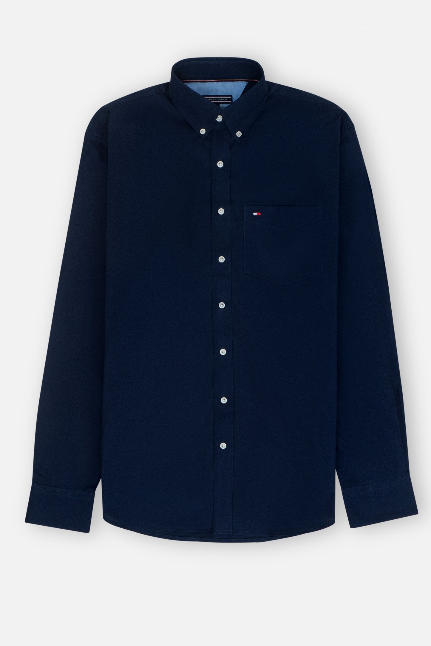 Casual Navy Button-Down Shirt