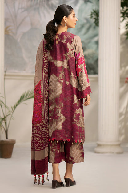 Charizma - 3-Pc Charizma Unstitched Linen Slub with Printed Wool Shawl CPW3-27