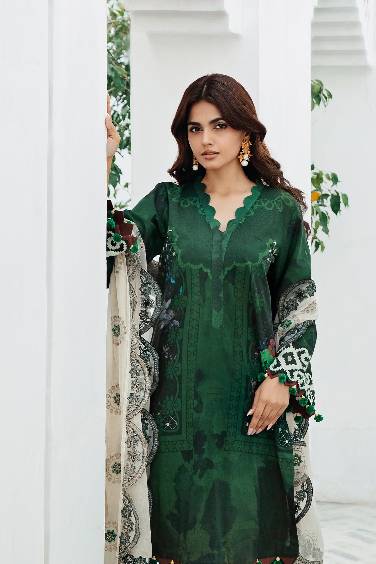 Charizma - 3-PC Unstitched Printed Lawn Shirt with Embroidered Dupatta and Trouser PM4-08