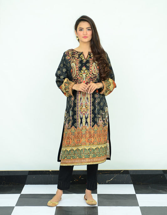 Ellena - 1-PC Kurti Unstitched Jacquard