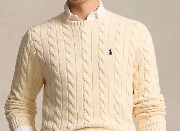 Cable Sweater - Cream