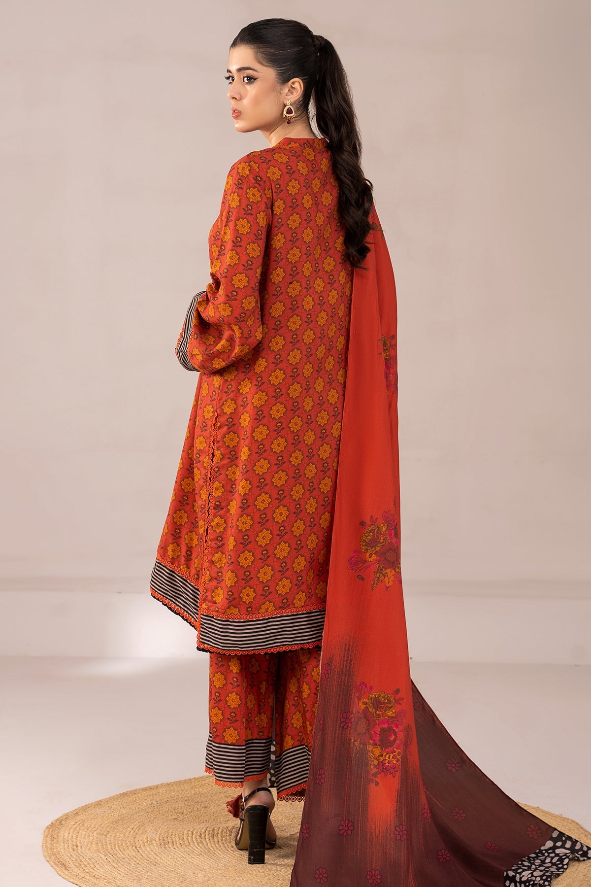 Charizma - 3-PC Printed Staple Shirt with Staple Dupatta and Trouser NYS4-01