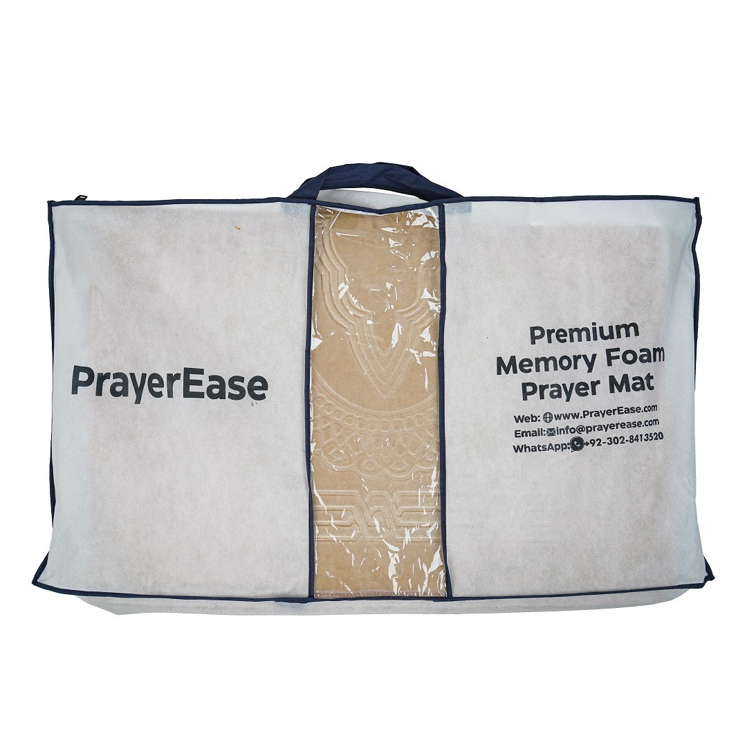 PrayerEase - Al Shifa Ortho Memory Foam Prayer Mat (Jai Namaz) – Beige