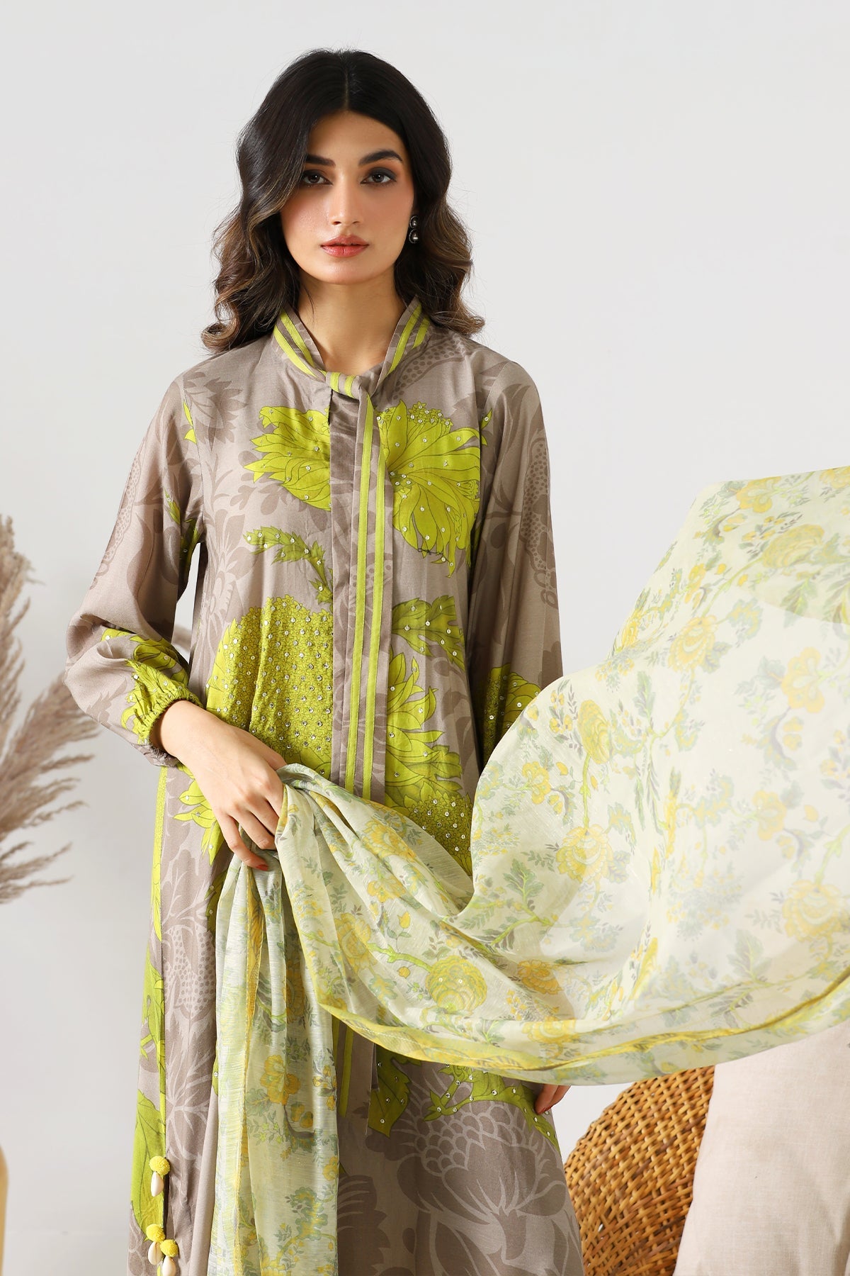 Charizma - 2-PC Raw-Silk Shirt with Trouser CPM-3-205