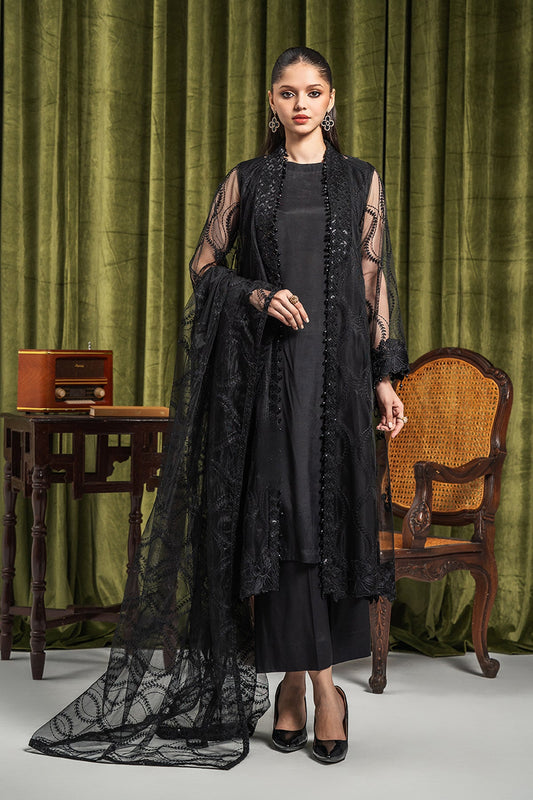 Charizma - 3-PC Embroidered Shirt with Net Dupatta and Trouser CMA-3-249