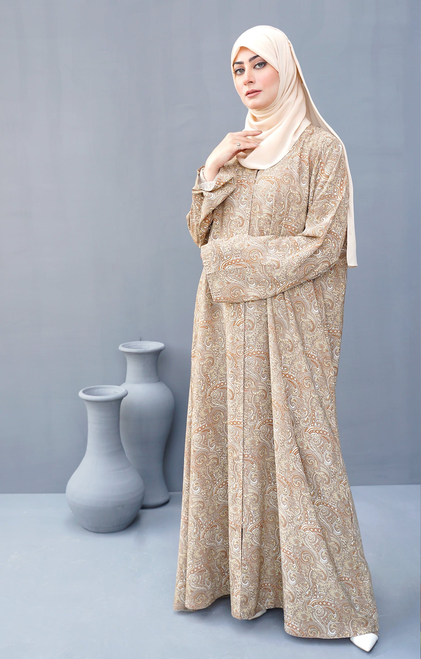 Hareer - CRÈME printed modest wear