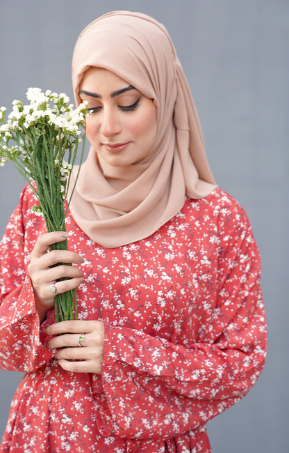 Hareer - SCARLET BLOOM PRINTED MODEST WEAR