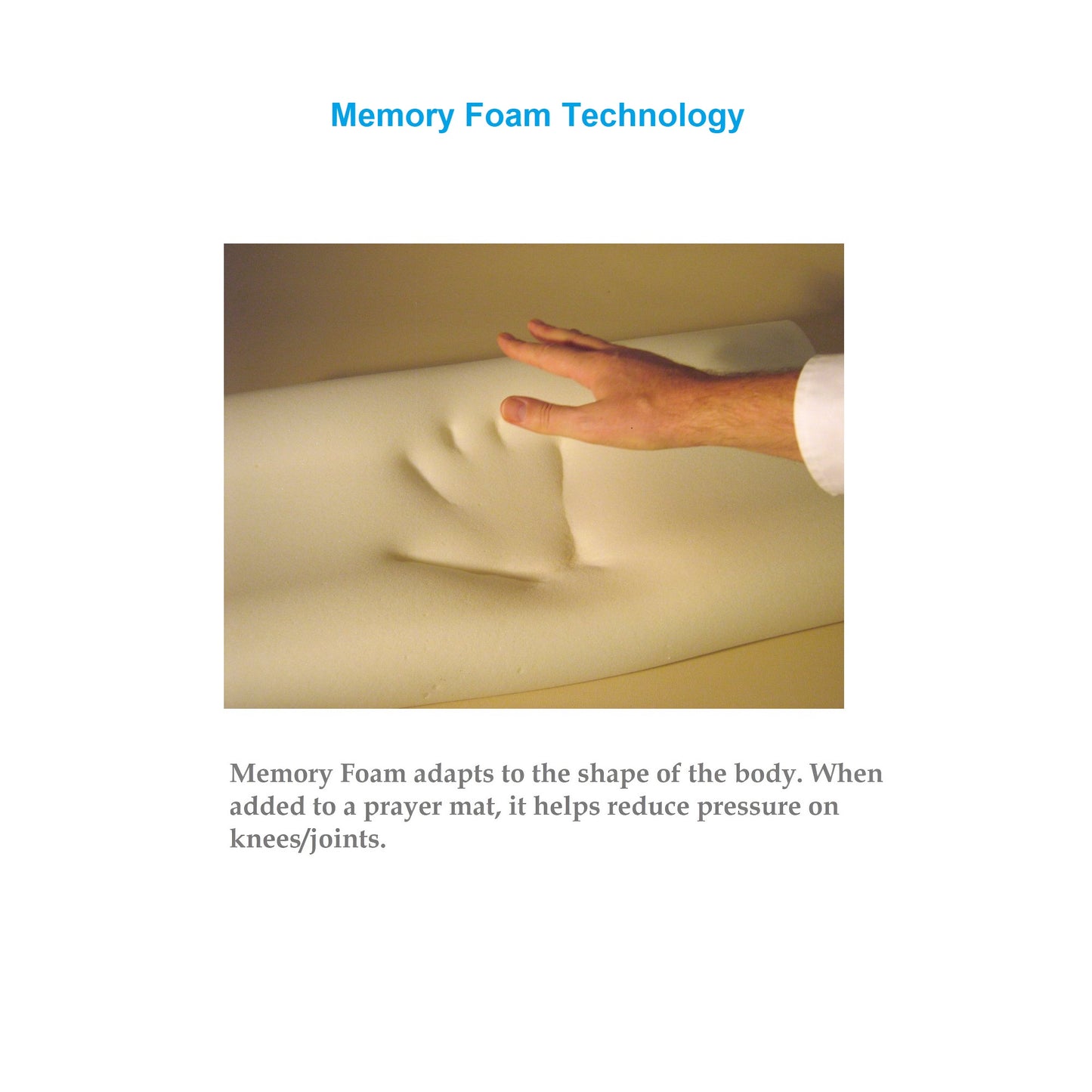 PrayerEase - Al Shifa Ortho Memory Foam Prayer Mat (Jai Namaz) – Beige