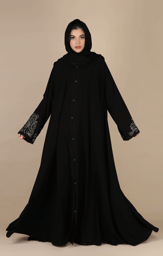 Hareer - Flare Black Abaya