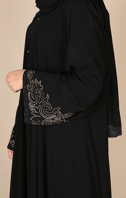 Hareer - Flare Black Abaya