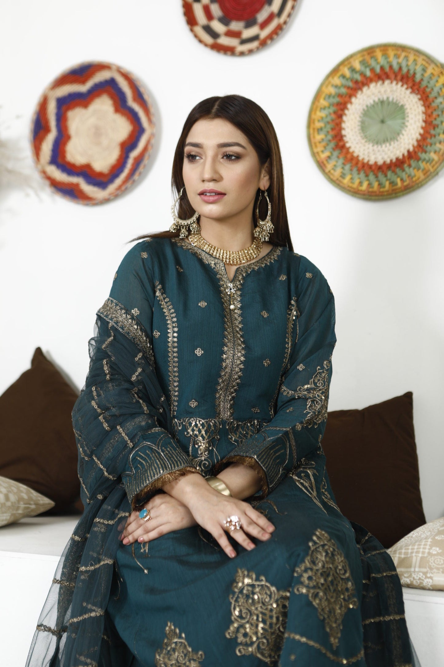 Ellena - 3-PC Stitched Paper Cotton Suit