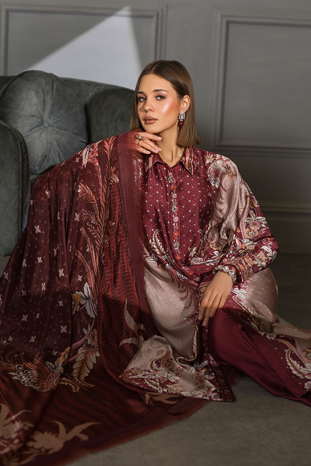 Sobia Nazir - Design 05 Silk Unstitched Collection 2023 (Vol. 2)