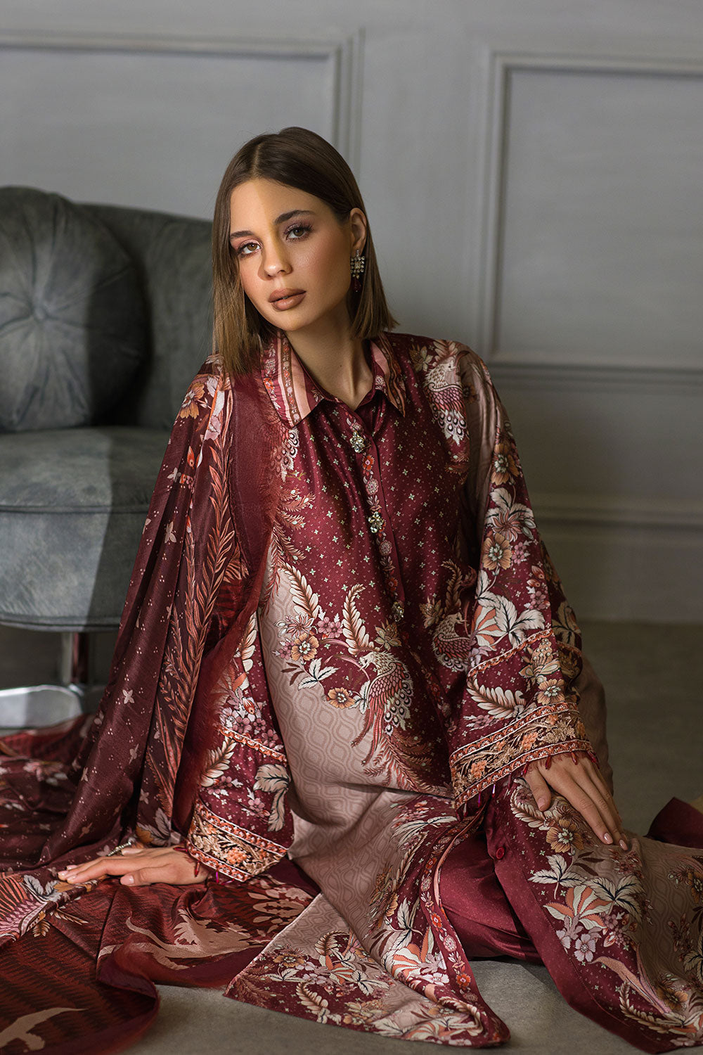 Sobia Nazir - Design 05 Silk Unstitched Collection 2023 (Vol. 2)