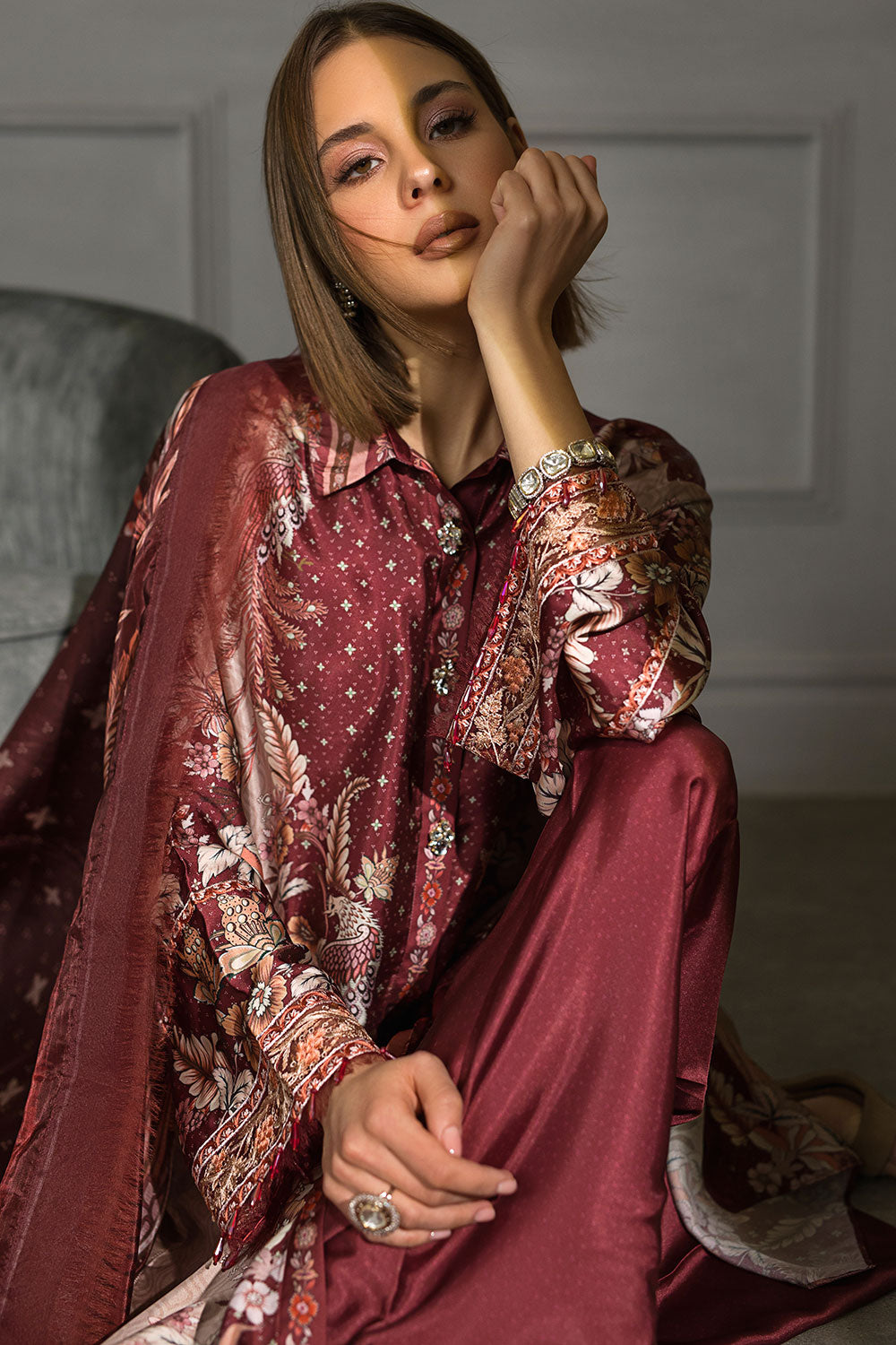 Sobia Nazir - Design 05 Silk Unstitched Collection 2023 (Vol. 2)