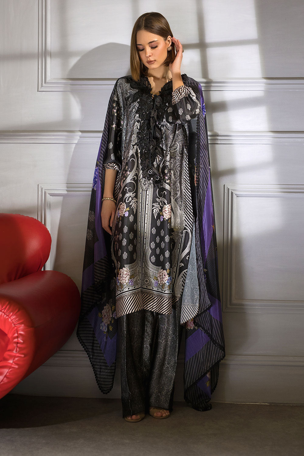 Sobia Nazir - Design 02 Silk Unstitched Collection 2023 (Vol. 2)