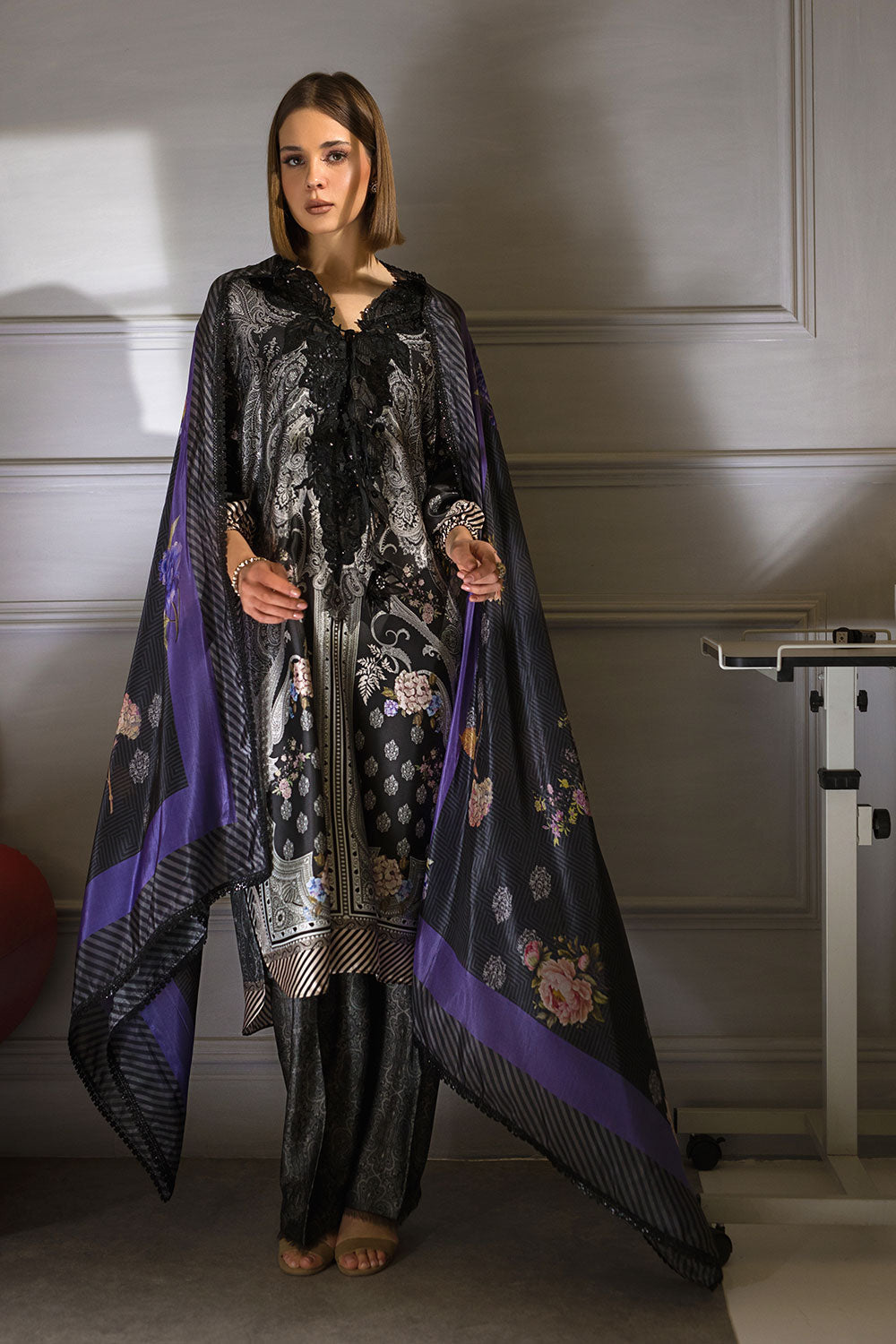 Sobia Nazir - Design 02 Silk Unstitched Collection 2023 (Vol. 2)