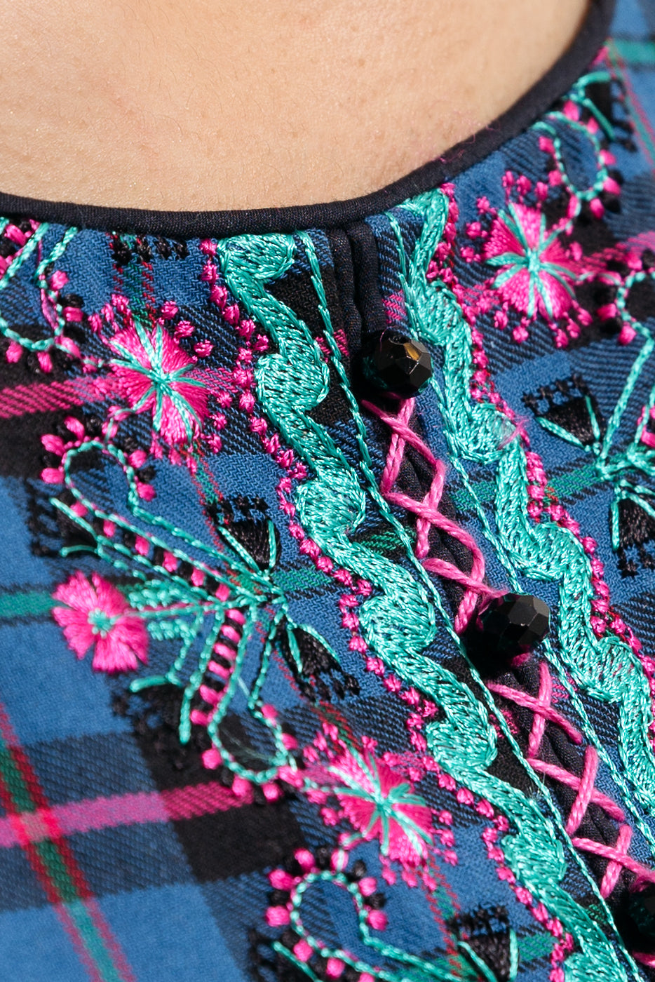 Beechtree - 1 PIECE - EMBROIDERED YARN DYED SHIRT - MOROCCAN BLUE